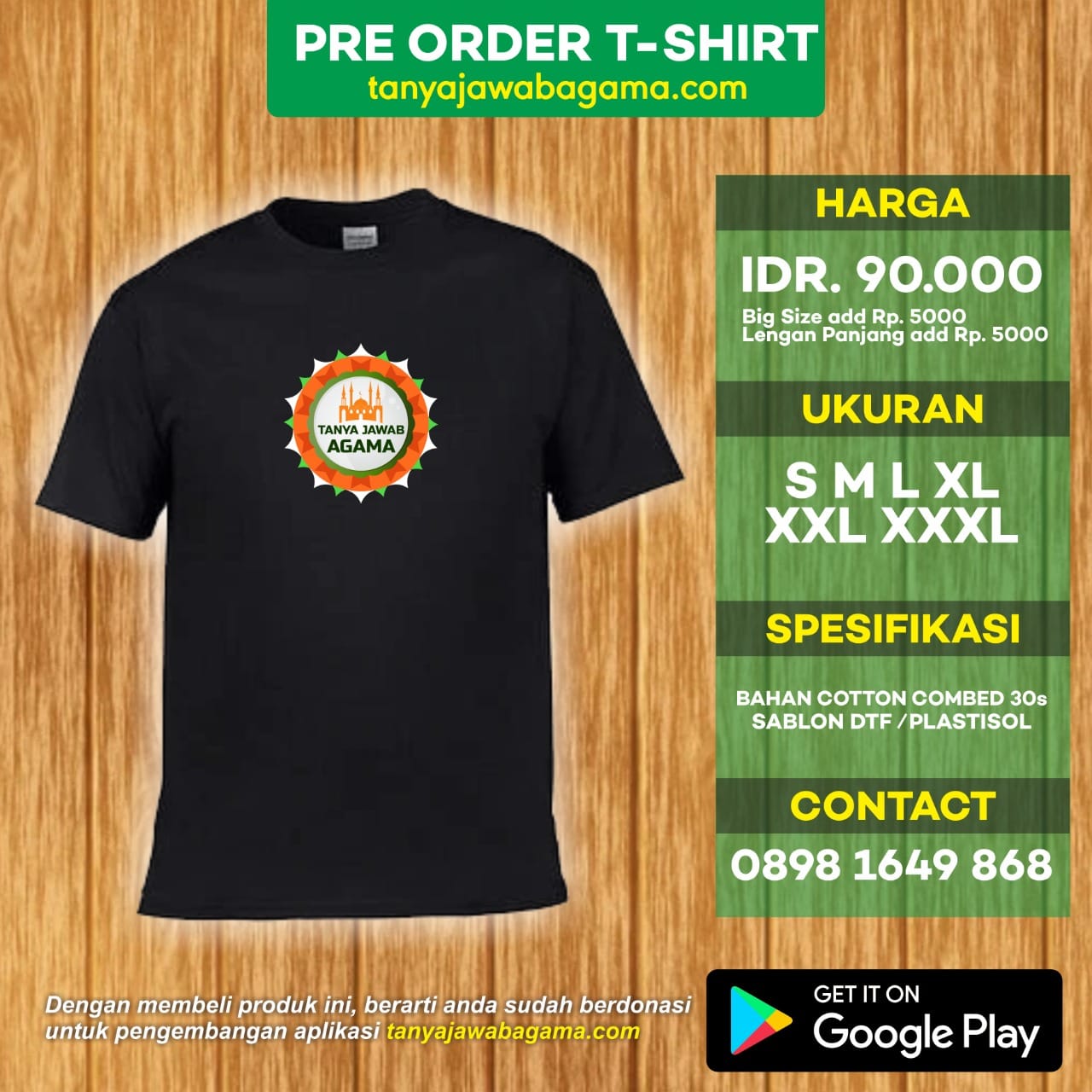 Kaos tja hitam